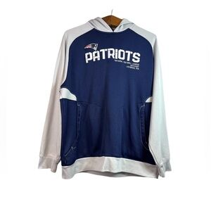 Reebok New England Patriots Mens Y2K Pullover Hoodie Sweater Size XL